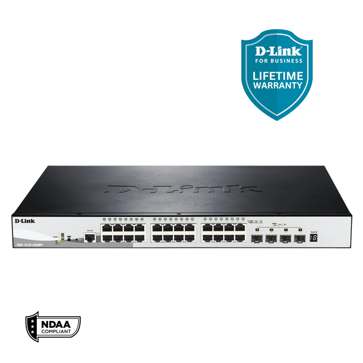 D-Link DGS-1510-28XMP 24Port SmartPro Gigabit PoE Switch