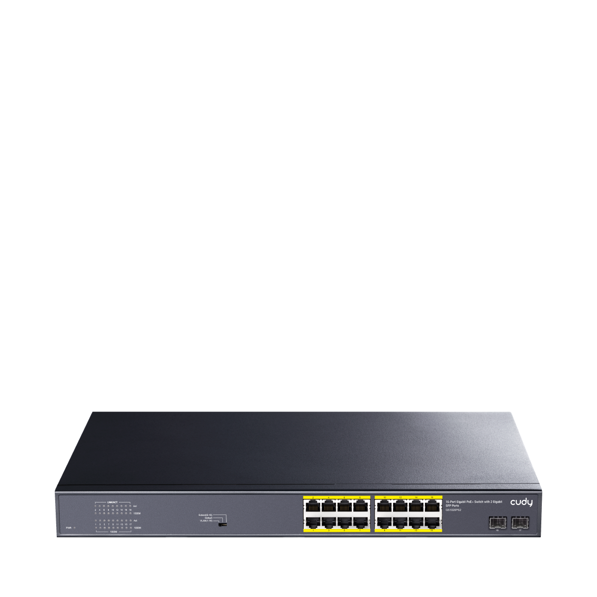 Cudy 16-GbE PoE Switch with 2 Uplink SFP